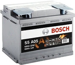 АКБ BOSCH S5 AGM 6ст-60 (о.п.) 680А 242*175*190 (A05) 560 901 068