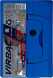 АКБ VIRBAC EFB 6ст-77 (о.п.) 800А 278*175*190