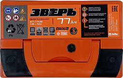 АКБ ЗВЕРЬ 6ст-77 (о.п.) 750А 278*175*190