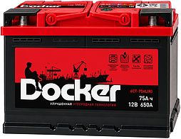 АКБ DOCKER 6ст-75 (о.п.) 650А 278*175*190