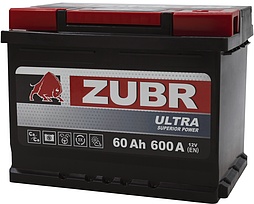 АКБ ZUBR Ultra 6ст-60 (о.п.) 600А 242*175*190 (ZU600)