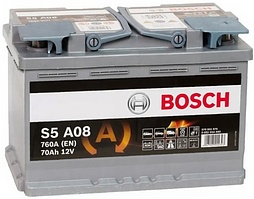 АКБ BOSCH S5 AGM 6ст-70 (о.п.) 760А 278*175*190 (А08) 570 901 076