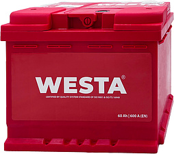 АКБ WESTA 6ст-60 (п.п.) 600А 242*175*190 (SMF56031) Турция