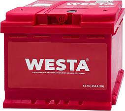 АКБ WESTA 6ст-65 (о.п.) 650А 242*175*190 (SMF56633) Турция