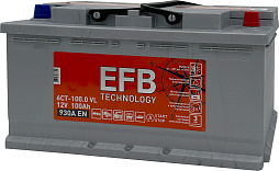 АКБ TITAN EFB 6ст-100 (о.п.) 930А 352*175*190