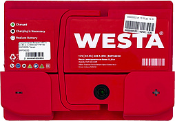АКБ WESTA 6ст-60 (о.п.) 600А 242*175*190 (SMF56030) Турция