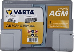 АКБ VARTA Dynamic AGM 6ст-60 (о.п.) 680А 242*175*190 (A8) 560 901 068