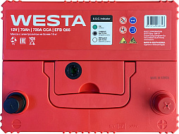 АКБ WESTA EFB Asia 6ст-70 (о.п.) 720А 232*175*220 (EFB Q85)